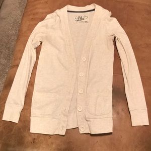 Lilu 5 button cream sweater